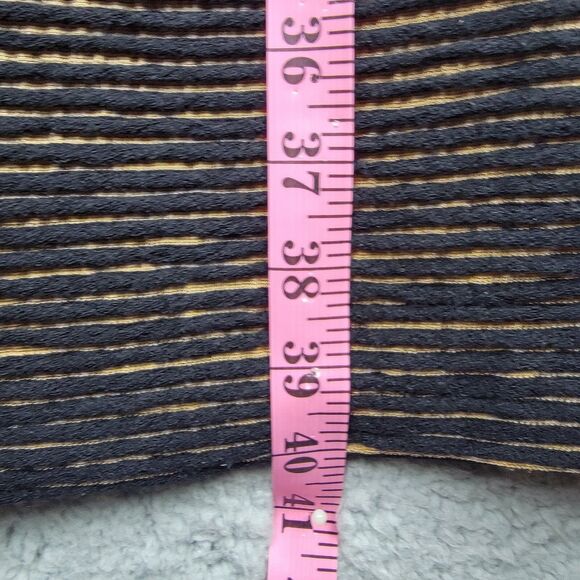 Sara Campbell Midi Wool Blend Cowl Neck Sweater Dress Striped Cozy Trending - Picture 7 of 13